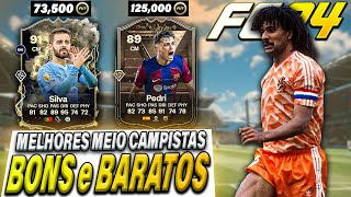 ⚽ MELHORES MEIO CAMPISTAS META e BUGADOS no FC 24 ⚽ Ultimate Team [upl. by Merchant633]