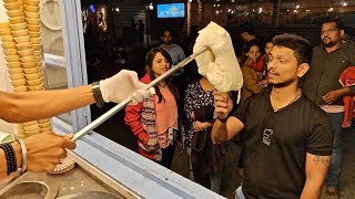 TURKISH Ice Cream Man in INDIA  Pranking Customer with Amazing Tricks  Indian Street Food [upl. by Aillimac198]