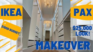 IKEA PAX CLOSET MAKEOVER [upl. by Ahearn]