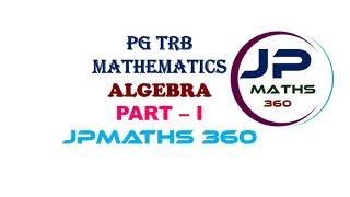 PG TRB MATHS [upl. by Tawnya412]