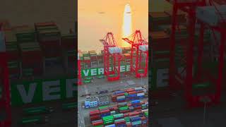 The busiest container port in the world is the port of Shanghai [upl. by Navaj]