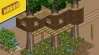 How to BUILD a Habbo Tree House With Rollers No Stacking Tile [upl. by Oemor]