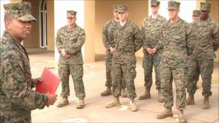 Marine Corps Reenlistment Ceremony [upl. by Birkett]