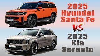 2025 Hyundai Santa Fe vs 2025 Kia Sorento  Similarities And Differences [upl. by Renzo980]