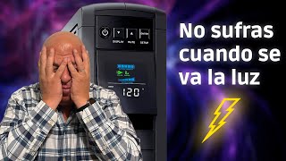 ¡No sufras cuando se va la luz CyberPower de 1500VA además el director responde dudas [upl. by Aihsaei]