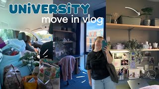 move to university with me  unpacking decorating  room tour [upl. by Oirrad]