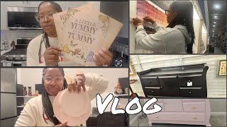 VLOG STARTING THE NURSERY THE BEST DRESSER FLIP EVER LOWES DOLLAR TREE AND AMAZON HAUL [upl. by Ainotal]