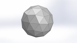 How to make Subdevided Icosahedron by SolidWorks  3D CAD [upl. by Odlanra]