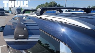 Roof rack bar Thule Mitsubishi Pajero Sport  Montero Sport  Challenger Crossbars Installation [upl. by Hamlani]