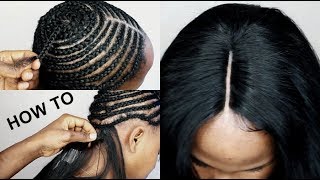 HOW TO DO Full Sew In WEAVE No Leave Out Tutorial Video For BEGINNERS [upl. by Charron]