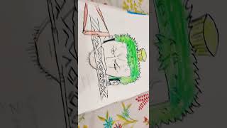 Drawing Rorona Zoro but not that good anime blunder drawing zoro [upl. by Barna]