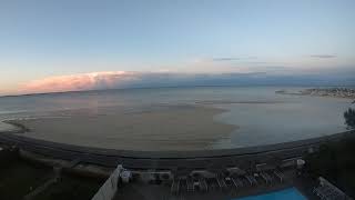 Arcachon basin storm cell receding and timelapse [upl. by Enirual]