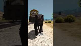 ¿ Qué Animales corren mas que el Tren en GTA  shorts gta [upl. by Natlus]