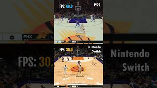 Nintendo Switch vs PS5 Pro NBA 2K25 Comparison [upl. by Catlee16]