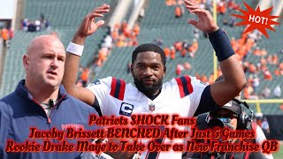 Patriots’ Jacoby Brissett Shares Emotional Response to Benching [upl. by Ahsikal]