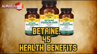 Betaine 45 Health Benefits [upl. by Llertnom]