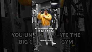 UNDERESTIMATING THE BIG GUY shorts short viral gym fitness [upl. by Barna]