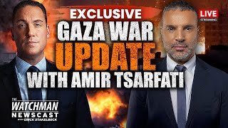 EXCLUSIVE Amir Tsarfati on Israels WAR w Hamas in Gaza amp Bible Prophecy  Watchman Newscast LIVE [upl. by Ahsimal132]