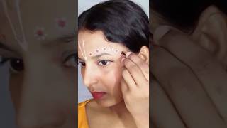 Gopi dots face painting ✨️ jai shri radhe 🙏 reels radhakrishna [upl. by Clougher]