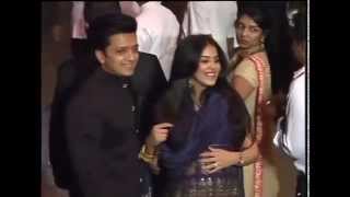 Ritesh with Pregnant wife Genilia bollywoods cutest couple at Arpitas reception [upl. by Drarej]