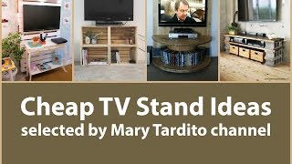 Cheap TV Stand Ideas  Apartment Decorating on a Budget [upl. by Terence]