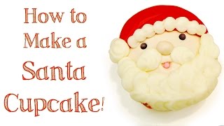 How to Make a Santa Cupcake [upl. by Ibrad349]