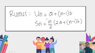 MATERI MATEMATIKA KELAS 8 PENERAPAN BARISAN DAN DERET ARITMATIKA [upl. by Ahsekram270]