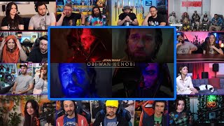 YouTubers React To Obi Wan And Darth Vader Emotional Scene  Obi Wan Kenobi Ep 6 Reaction Mashup [upl. by Oretna]