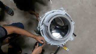 SIEMENS 7KG Washing Machine sealed drum re fixing with siliconeREPAIRCARE Ernakulam918686998844 [upl. by Lyrej]