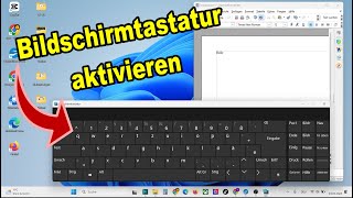 Windows 11 Bildschirmtastatur aktivieren  Anleitung [upl. by Alfreda471]