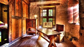 AmbienceASMR Medieval Monastery Scribes Chamber amp Gregorian Chant 4 Hours [upl. by Irb]