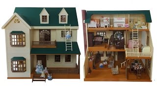 House On The Hill Room Tour Sylvanian Families Calico Critters [upl. by Achorn]