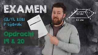 Examen wiskunde  GLTL 2021  Opdracht 19 amp 20 [upl. by Otilrac]