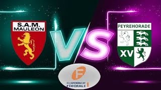 Fédérale 1 SA Mauléon vs Peyrehorade sport [upl. by Hurst]