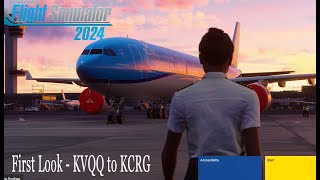 MSFS 2024  First Look Full Free Flight  KVQQ  KCRG Live [upl. by Marpet]