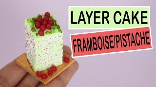 Layer Cake Pistache et Framboise⎪Fimo [upl. by Neelrac]