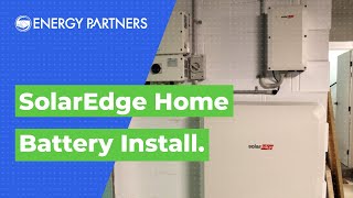 SolarEdge Home Battery Installation [upl. by Mroz]