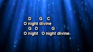 O Holy Night  Christmas Song with Lyrics and Chords [upl. by Yenrab151]