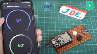 Bmp280 pressure sensor module with ESP32  Blynk App [upl. by Reivaj213]