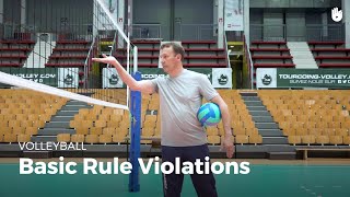 Basic rule violations  Volleyball [upl. by Oberheim]