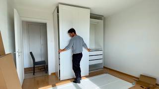 How to Assemble PAX WARDROBE 2024 IN 7 MINUTES  Complete Guide with Sliding Doors [upl. by Abbe689]