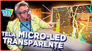 A INCRÍVEL tela TRANSPARENTE de MICROLED [upl. by Mohr]