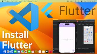 How to Install Flutter on Visual Studio Code On Mac  With Emulator  M1 M2 M3 2024 [upl. by Attelrahs344]