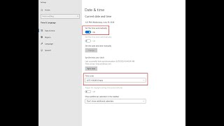 Time amp Date Setting in Windows 10 Pro [upl. by Inalem]