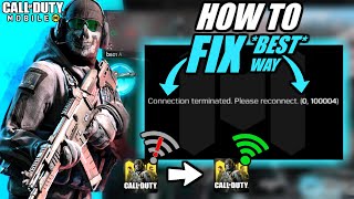 How to FIX Connection Terminated Error in Call of Duty Mobile  Call of Duty Mobile VPN not Working [upl. by Anawaj765]