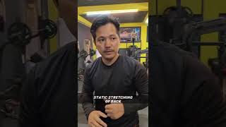 static stretching of triceps forearm and back [upl. by Rolando]