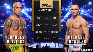 CHARLES OLIVEIRA VS MICHAEL CHANDLER 2 FULL FIGHT UFC 309 [upl. by Adla]