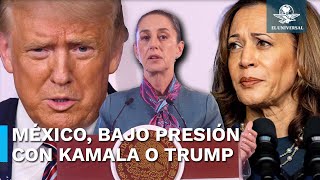 Sheinbaum con Kamala o Trump ¿colaboración o conflicto [upl. by Akihc]