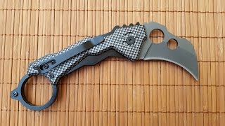 Gearbest Unboxing DA46 Liner Lock Foldable Claw Knife with Clip [upl. by Oniratac]