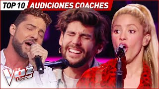 Shakira Bisbal Cami Las mejores AUDICIONES de COACHES en La Voz [upl. by Nnyre]